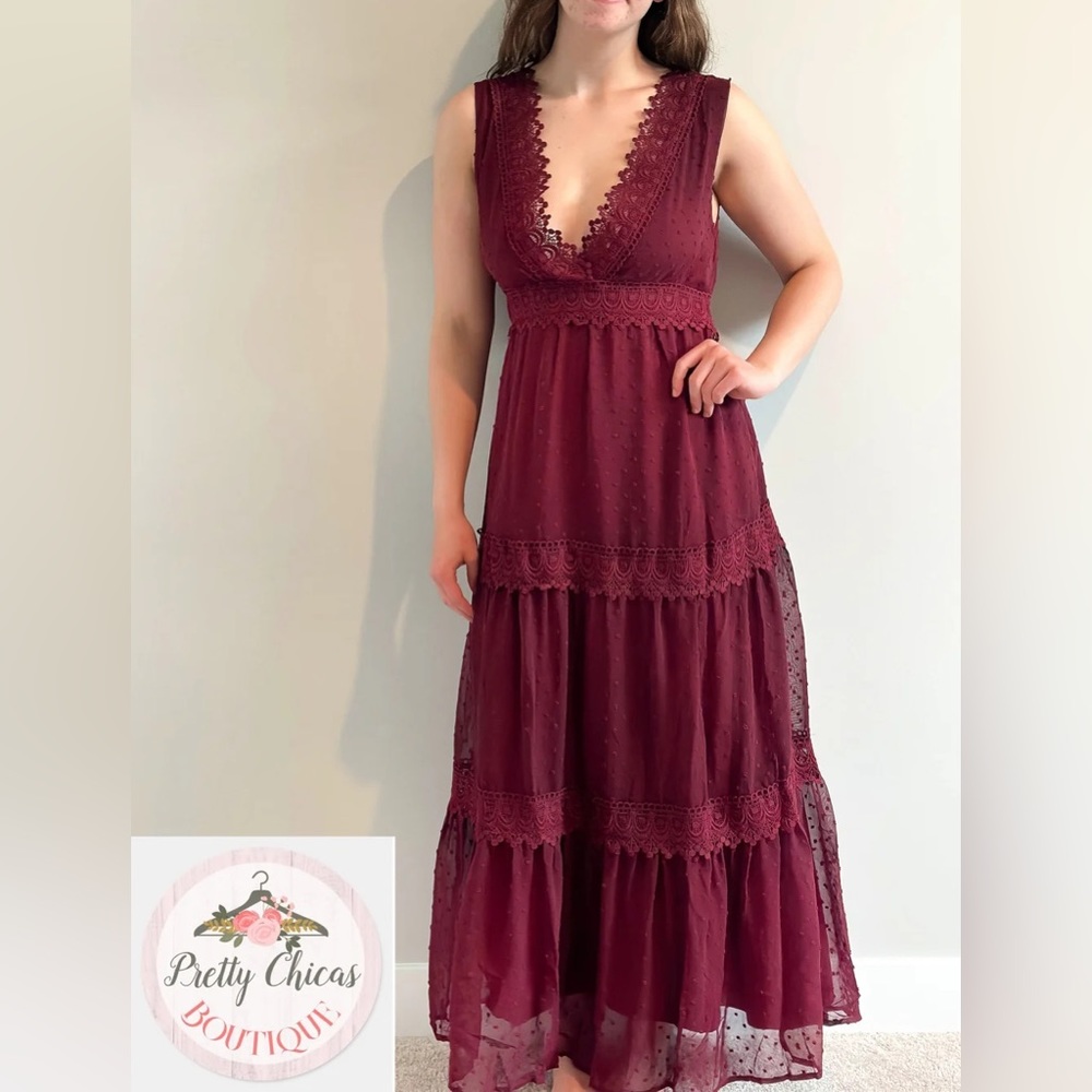 Swiss maxi dress